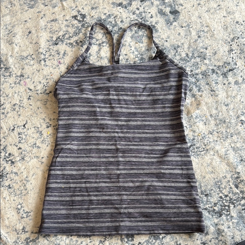 Striped Gray Women's Top